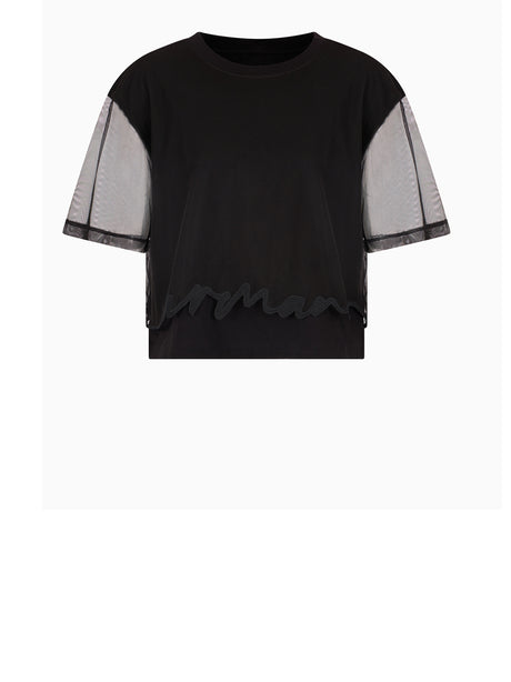 T-Shirt Armani Exchange Donna - Nero