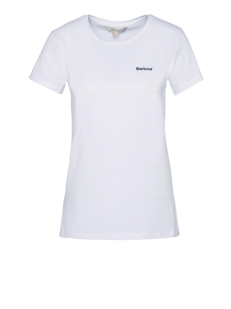 T-Shirt Saltford Barbour Donna - Bianco