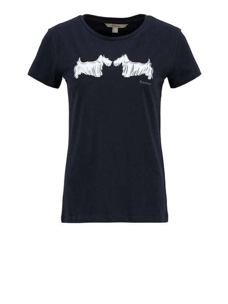 T-Shirt Highlands Barbour Donna - Navy
