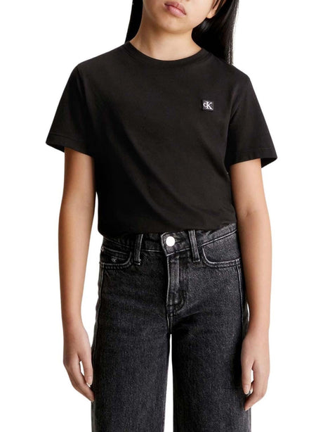 T-Shirt Calvin Klein Jr Bambino - Nero