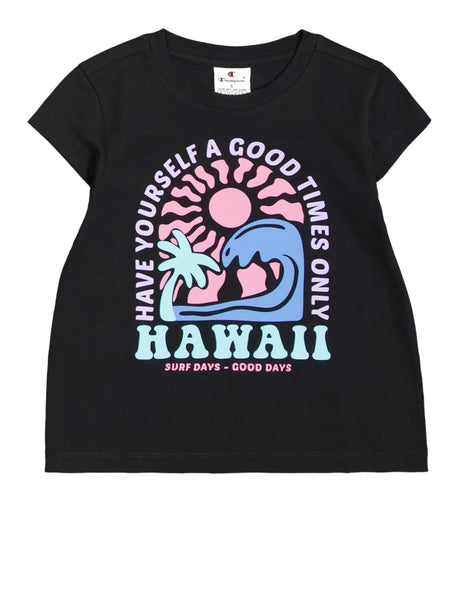 T-shirt Champion Bambina - Nero