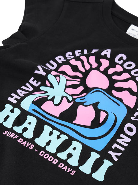 T-shirt Champion Bambina - Nero