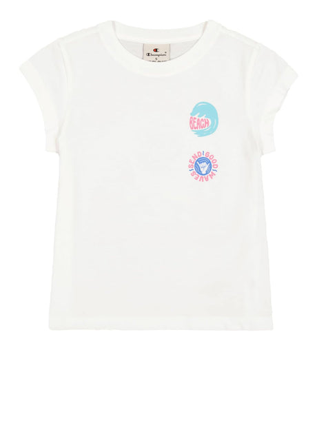 T-shirt Champion Bambina - Bianco