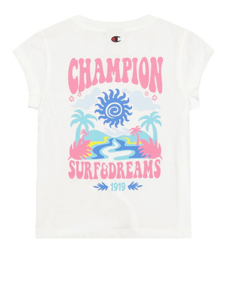 T-shirt Champion Bambina - Bianco