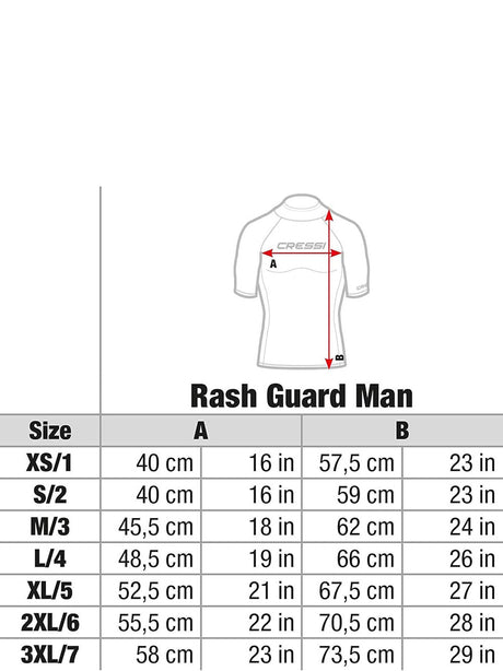 Maglia Sportiva Cressi Uomo - Multicolore