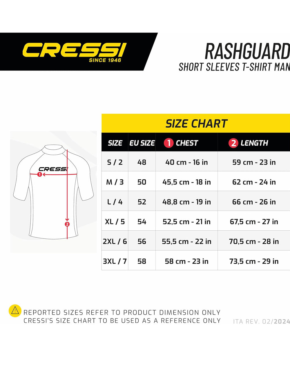 Maglia Sportiva Cressi Uomo