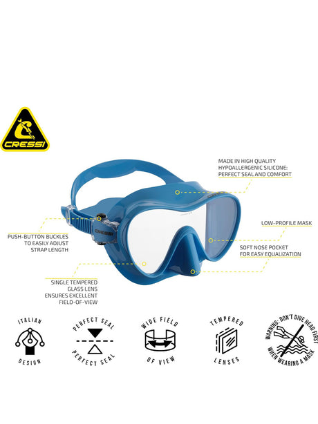 Maschera - Boccaglio Cressi Unisex