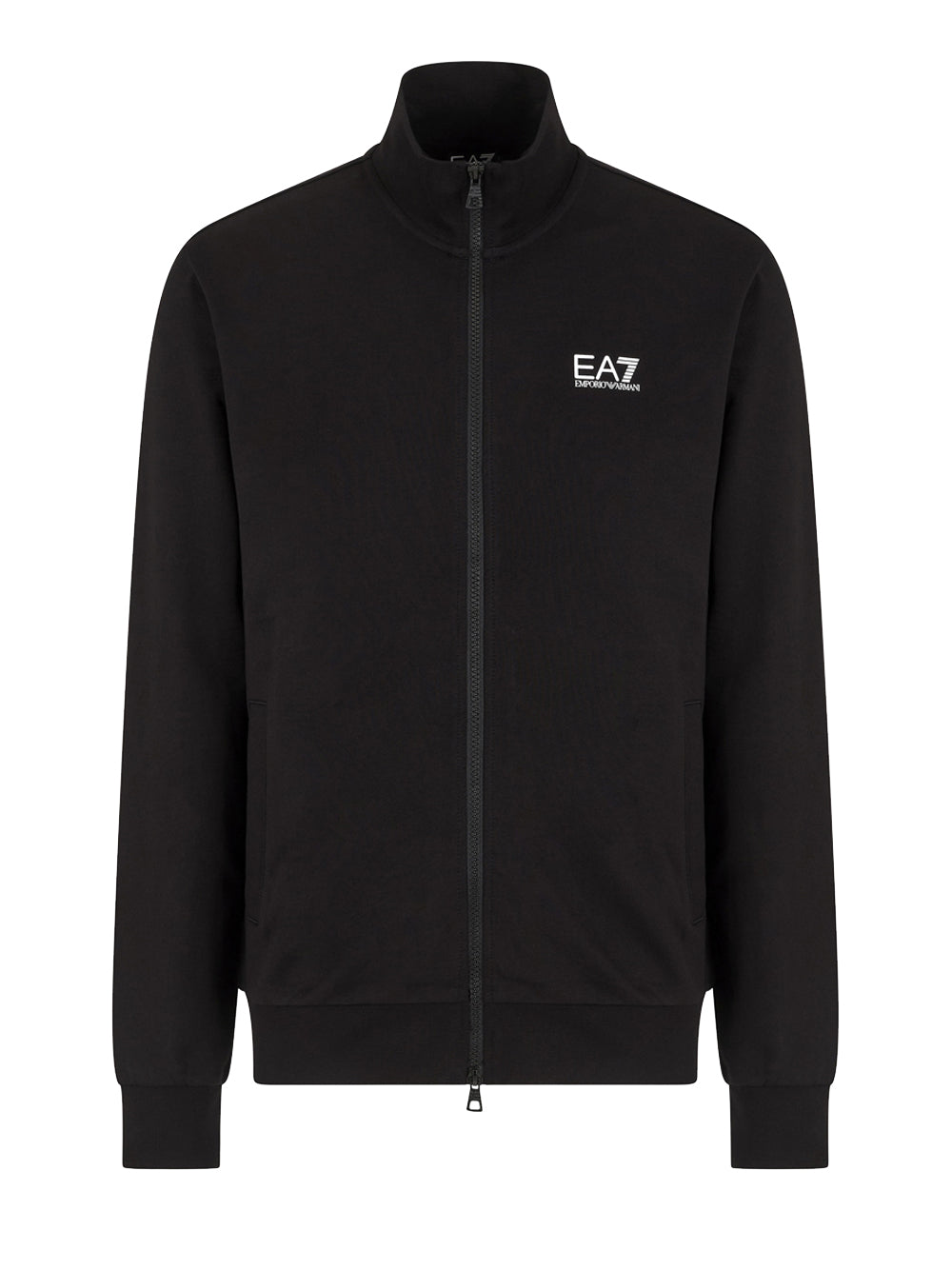 Felpa Zip Ea7 Uomo - Nero