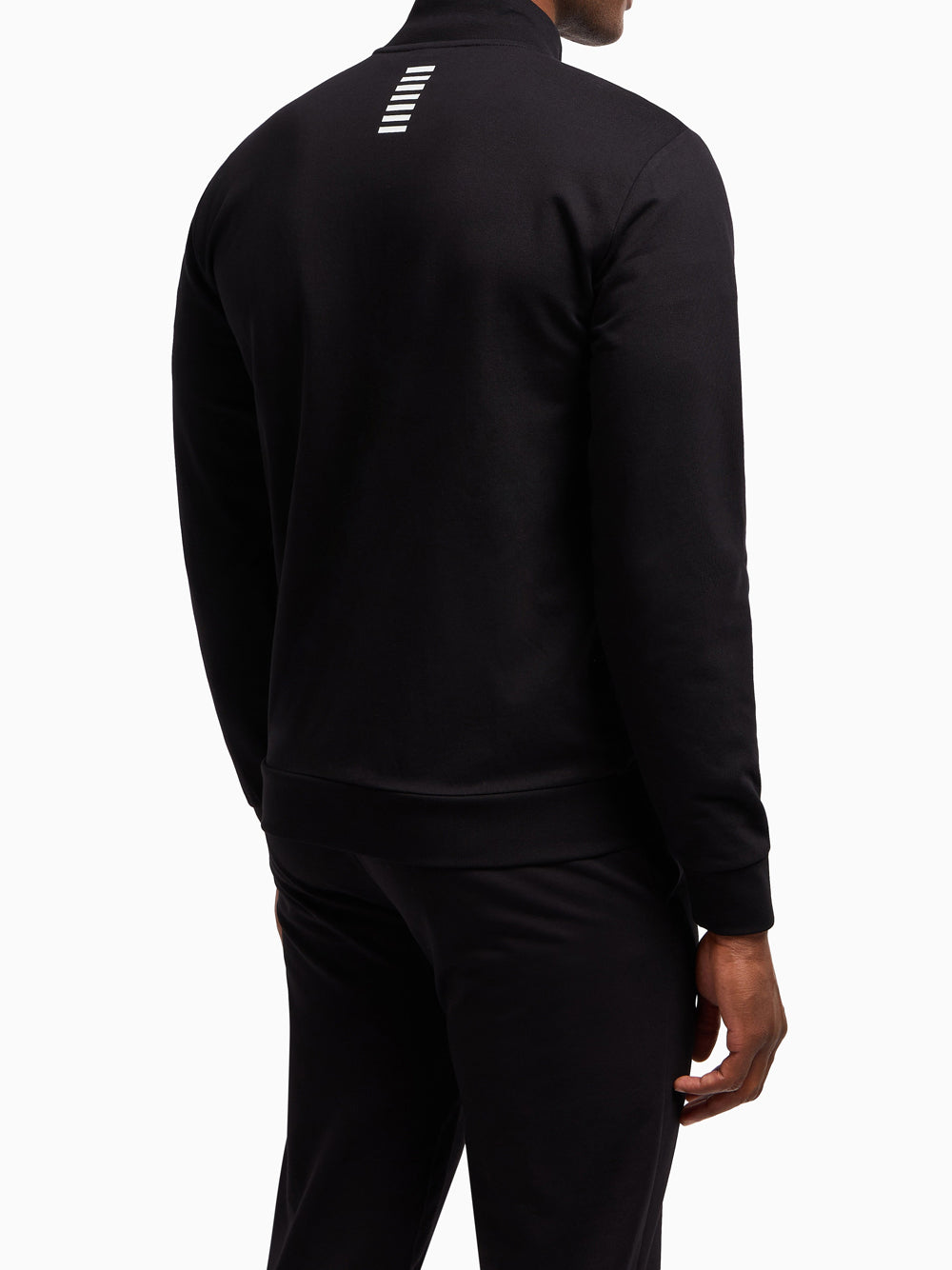 Felpa Zip Ea7 Uomo - Nero