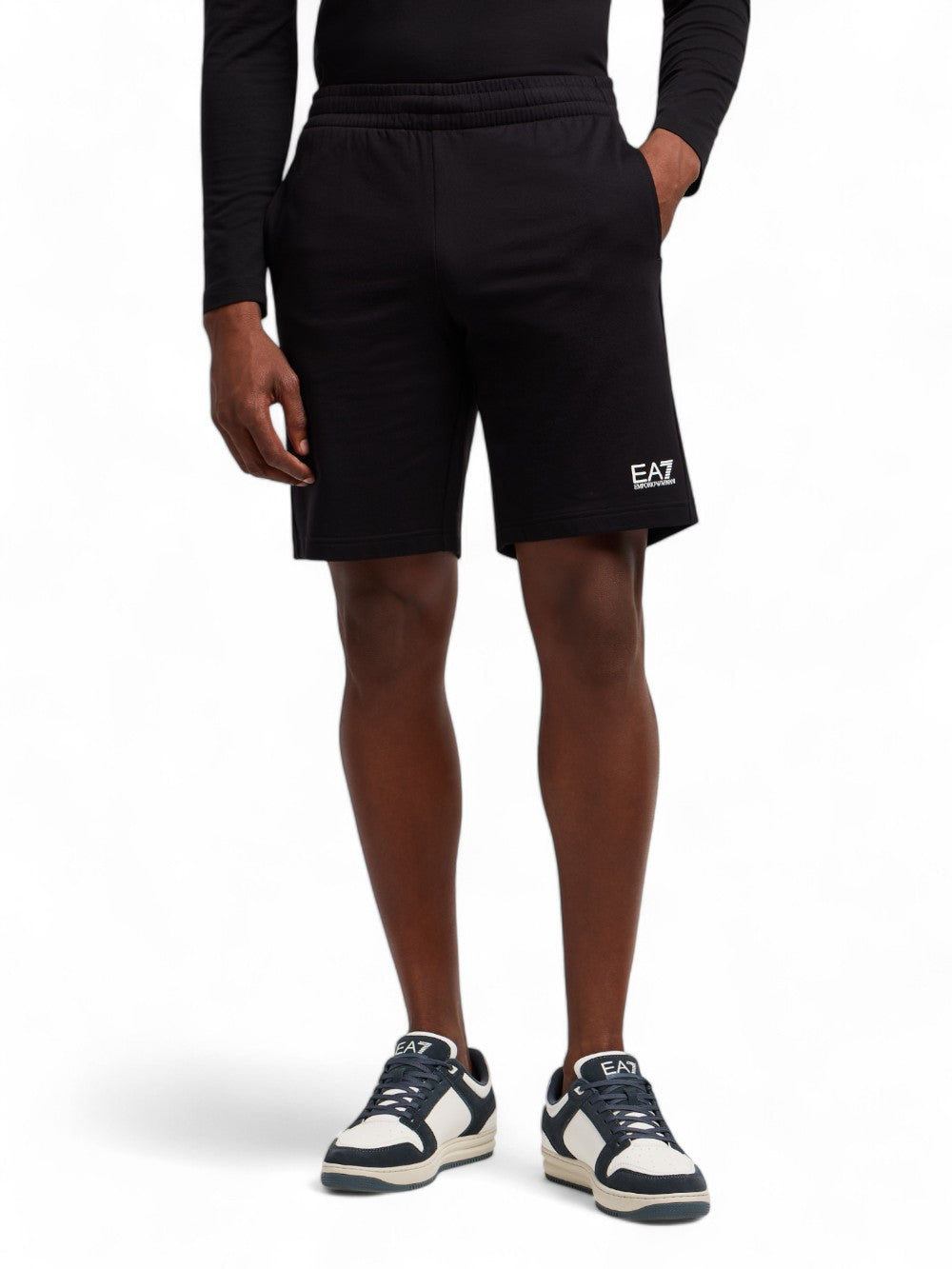 Pantaloncino Felpa Ea7 Uomo - Nero
