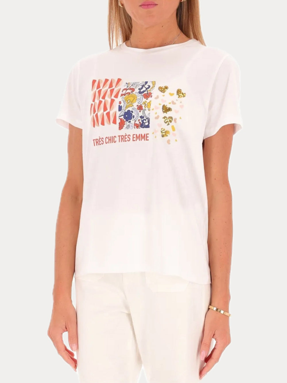 T-shirt Ovest Emme Marella Donna - Arancione