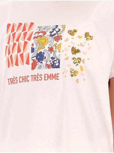 T-shirt Ovest Emme Marella Donna - Arancione