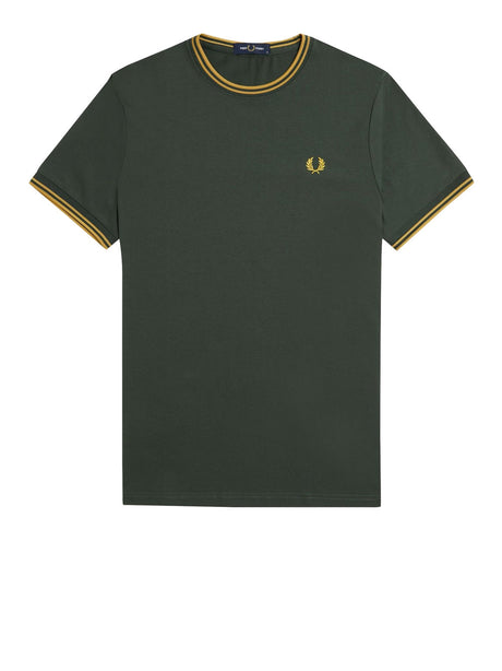 T-Shirt Fred Perry Twin Tipped Uomo - Verde