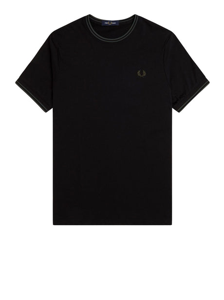 T-Shirt Fred Perry Twin Tipped Uomo - Nero