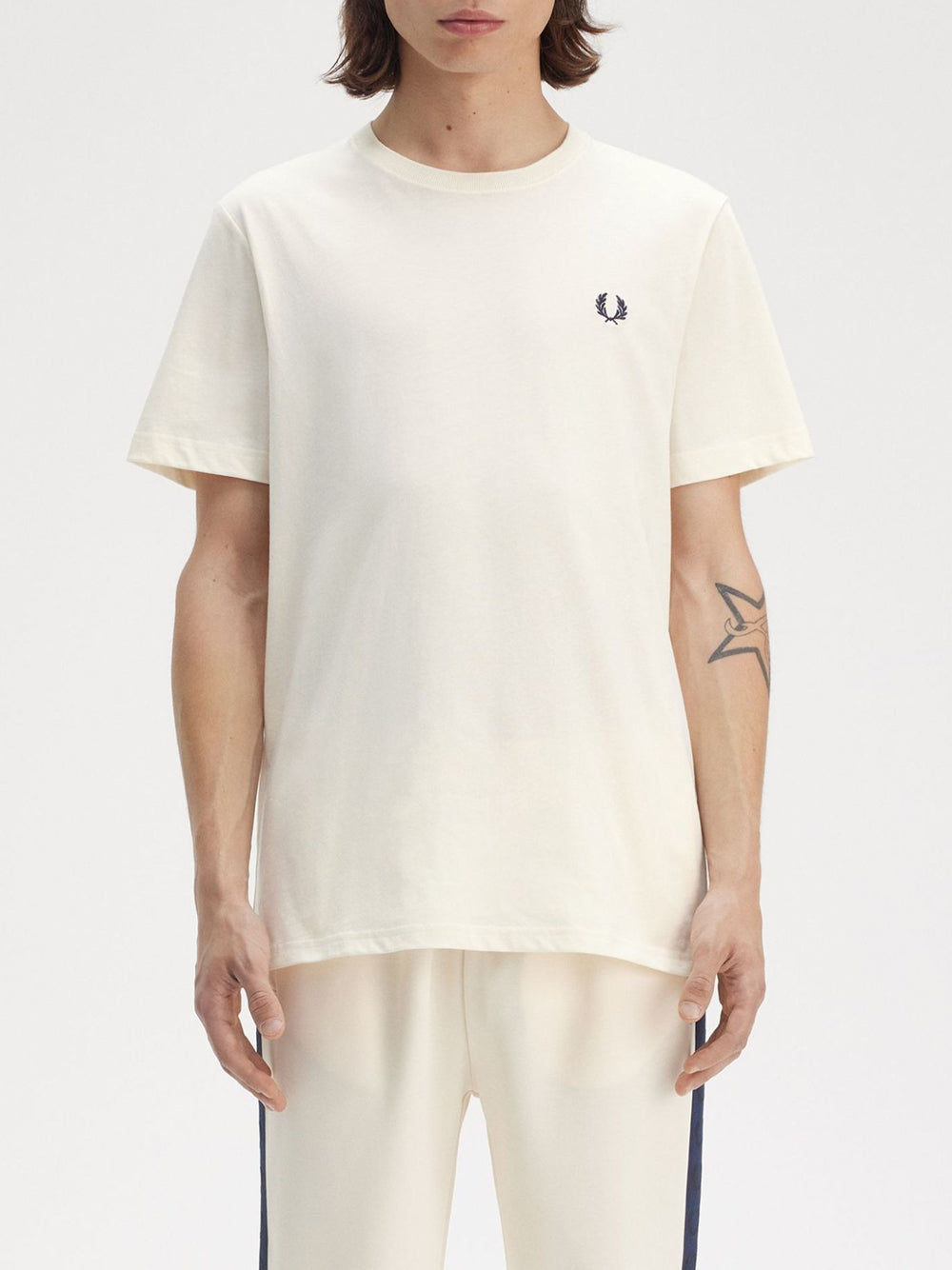 T-Shirt Fred Perry Uomo - Avorio