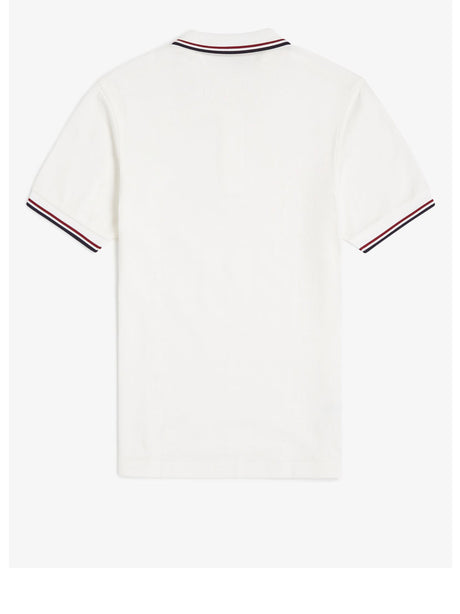 Polo Fred Perry Twin Tipped Uomo - Bianco