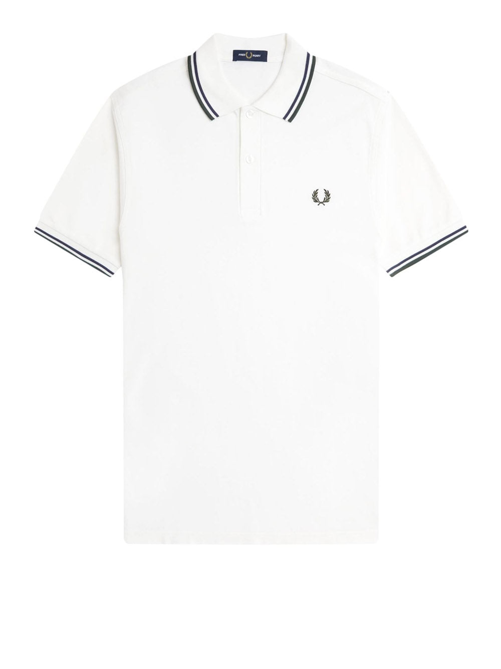 Polo Fred Perry Twin Tipped Uomo - Bianco