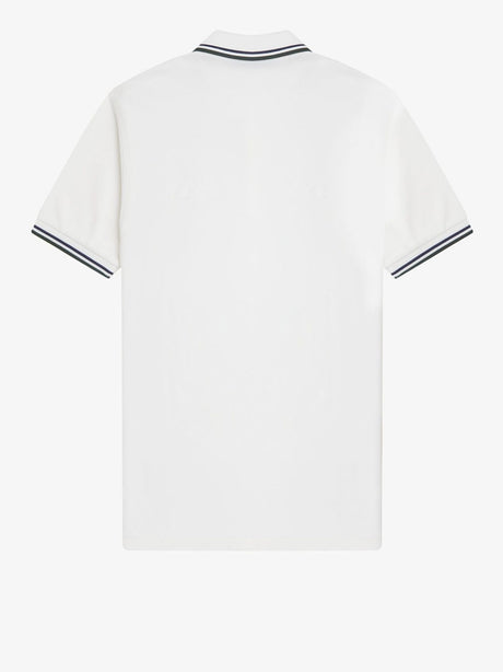 Polo Fred Perry Twin Tipped Uomo - Bianco