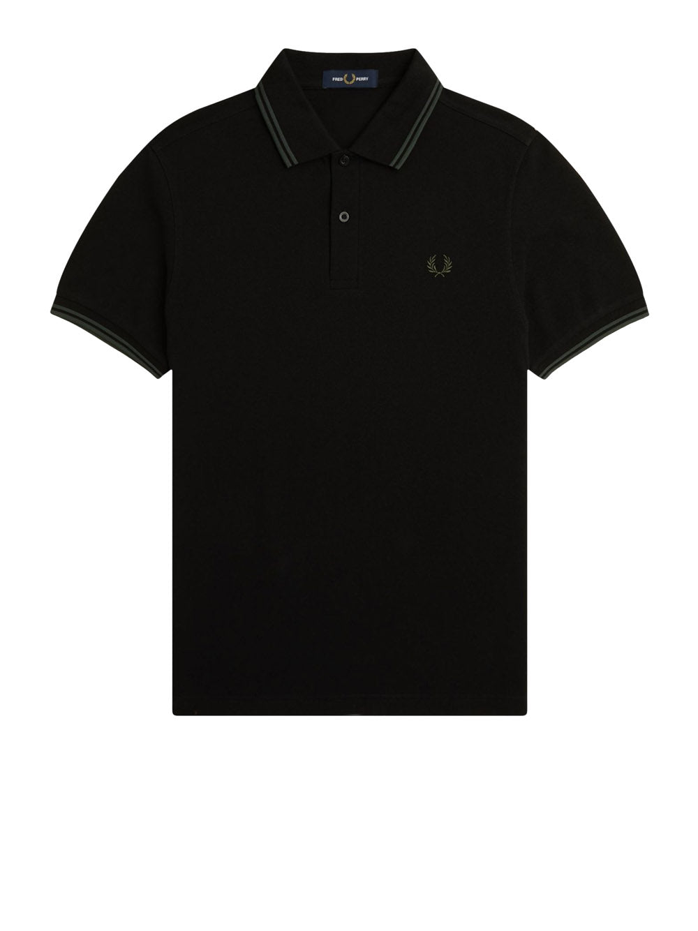 Polo Fred Perry Twin Tipped Uomo - Nero
