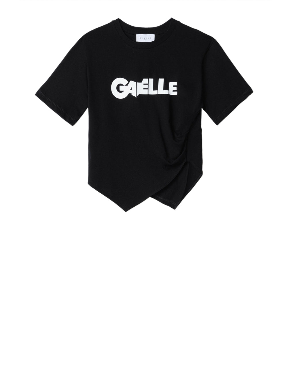T-Shirt Gaelle Assimetrica Donna - Nero