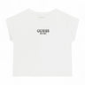 T-Shirt Crop Guess Jr Bambina - Bianco