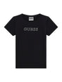 T-Shirt Minime Guess Jr Bambina - Nero