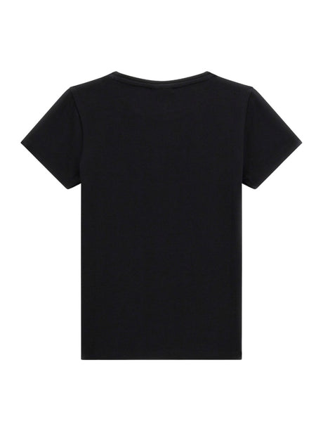 T-Shirt Minime Guess Jr Bambina - Nero