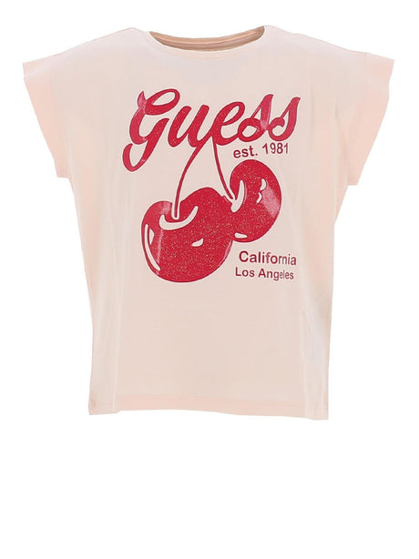 T-shirt Guess jr Bambina - Rosa