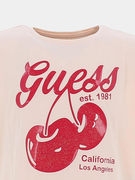 T-shirt Guess jr Bambina - Rosa