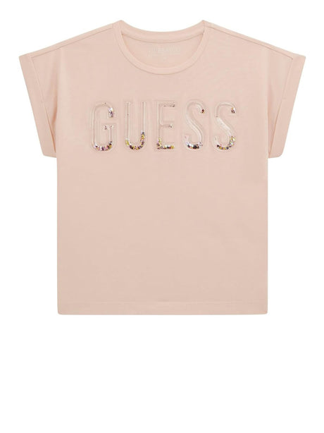 T-shirt Midi Guess jr Bambina - Rosa
