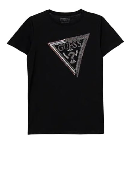 T-shirt Guess jr Bambina - Nero
