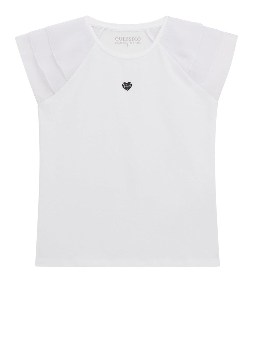 T-shirt Guess jr Bambina - Bianco