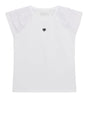 T-shirt Guess jr Bambina - Bianco