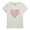 T-Shirt Minime Guess Jr Bambina - Avorio