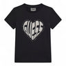 T-Shirt Minime Guess Jr Bambina - Nero