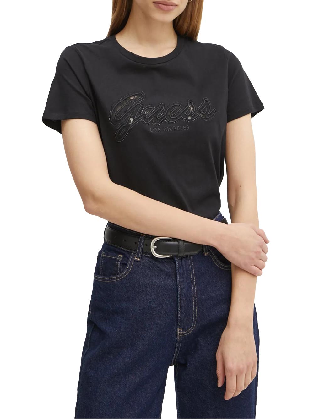 T-Shirt Guess Donna - Nero
