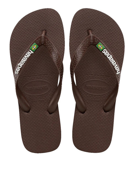 Infradito Brasil Logo Havaianas Unisex - Marrone