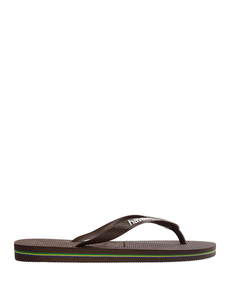 Infradito Brasil Logo Havaianas Unisex - Marrone