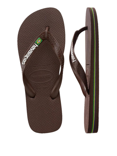 Infradito Brasil Logo Havaianas Unisex - Marrone