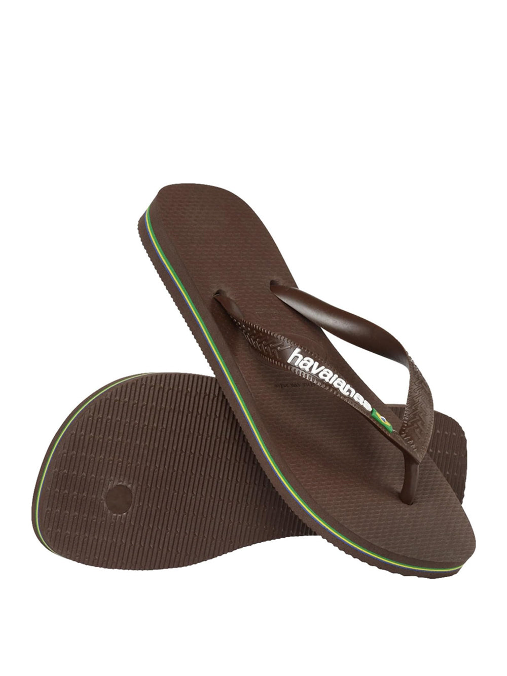 Infradito Brasil Logo Havaianas Unisex - Marrone