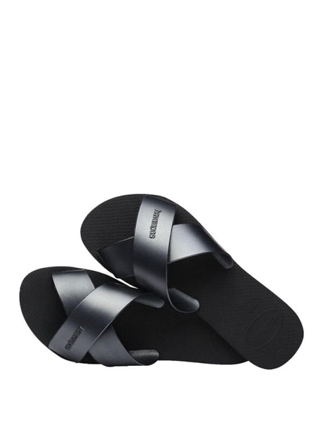 Infradito Aqua Metallic Havaianas Donna - Nero