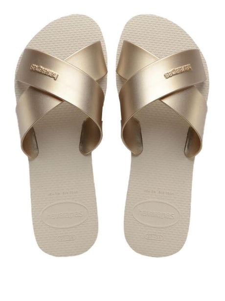 Infradito Aqua Metallic Havaianas Donna - Beige