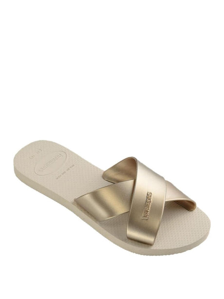 Infradito Aqua Metallic Havaianas Donna - Beige