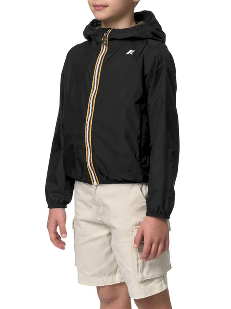 Giubbino K-Way jr Unisex Bambino - Nero