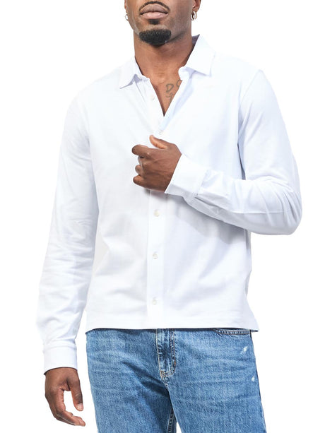 Camicia Timothee Pique K-Way Uomo - Bianco