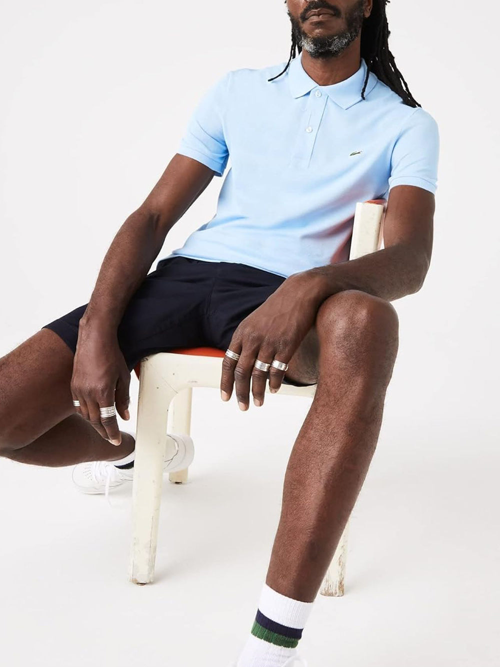 Polo Lacoste Uomo - Celeste