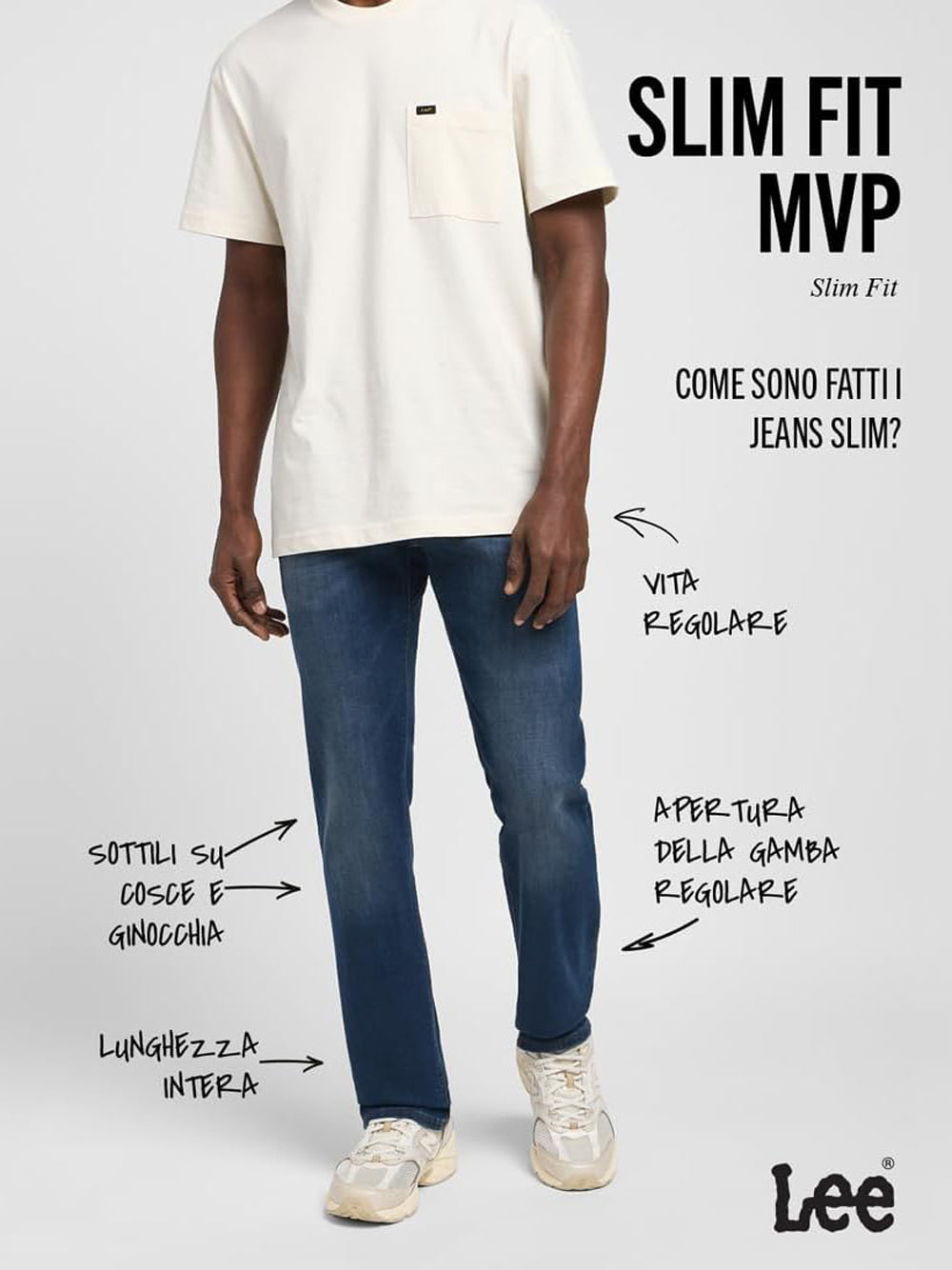 Jeans Slim Fit Mvp Lee Uomo