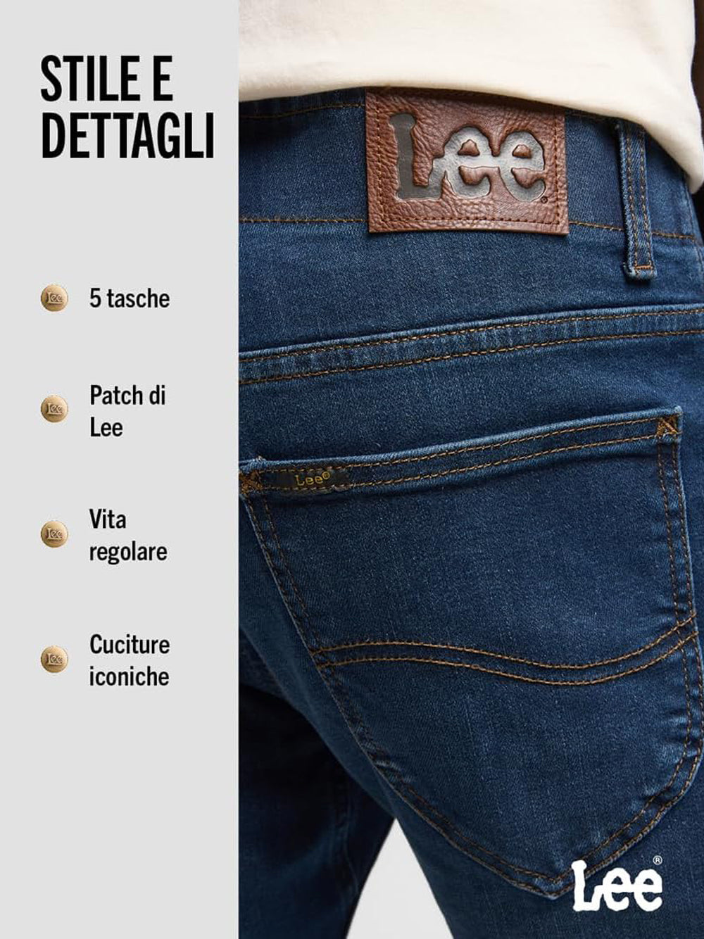 Jeans Slim Fit Mvp Lee Uomo