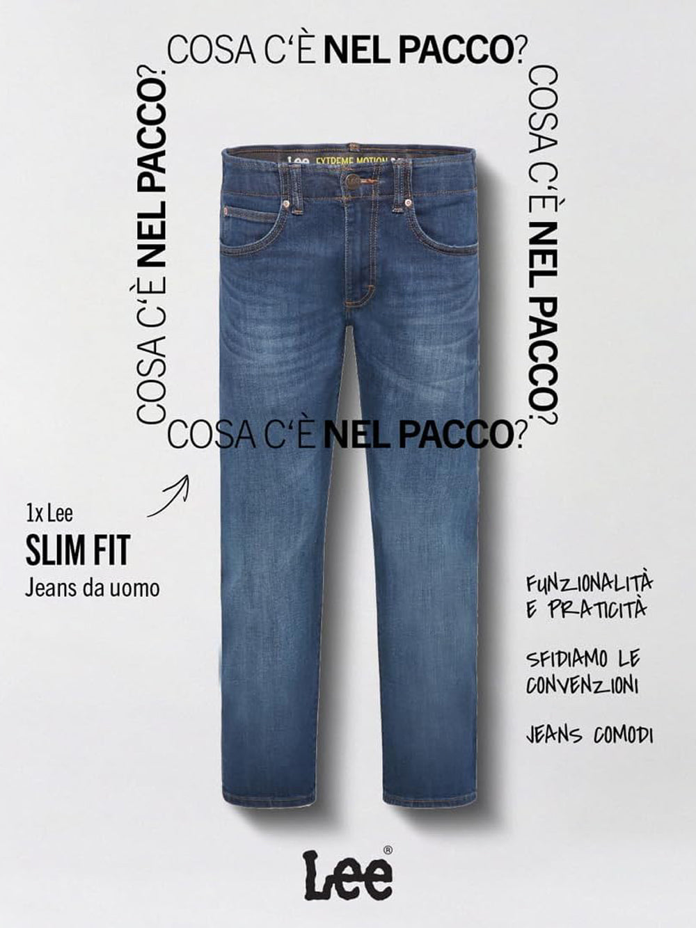 Jeans Slim Fit Mvp Lee Uomo