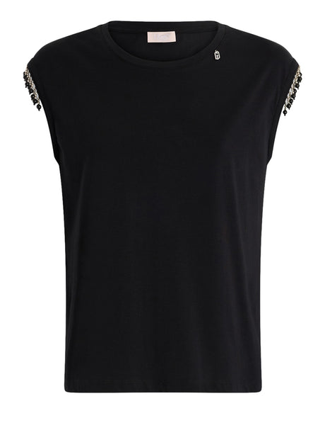 T-Shirt Liu Jo White Donna - Nero